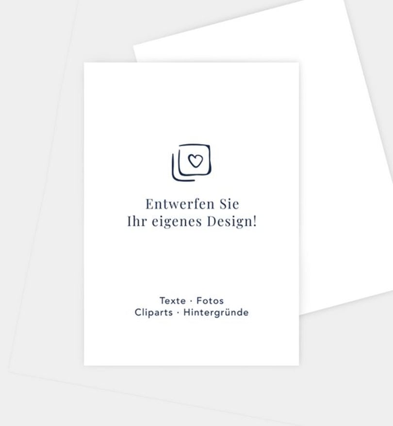 Einladung Standesamt Hochzeit Blanko Design