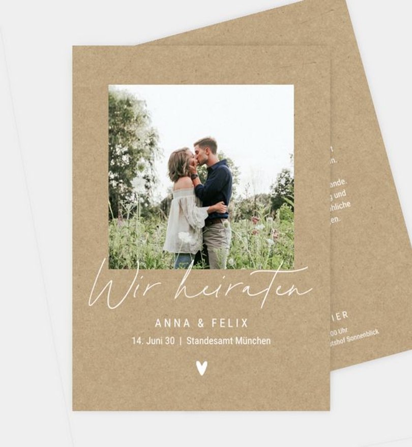 Einladung Standesamt Hochzeit Hola