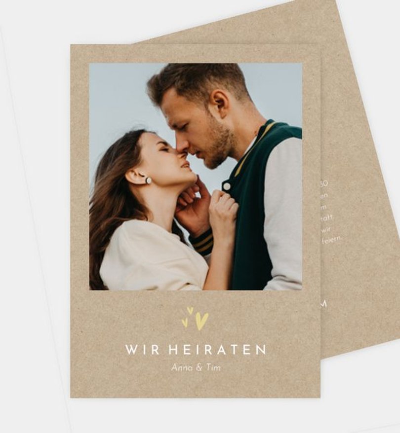 Einladung Standesamt Hochzeit Classic Moment · Vintage