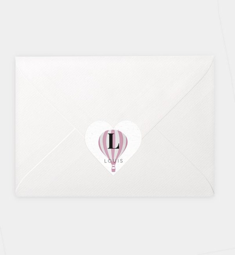 Siegelsticker Geburt Balloon