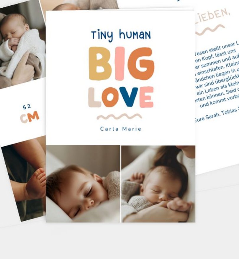 Geburtsanzeige Geburt Tiny Love