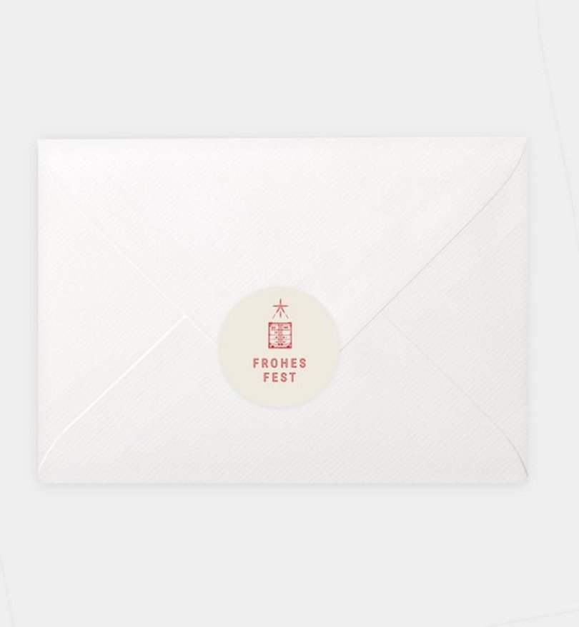 Siegelsticker Geschäftlich Containerbaum