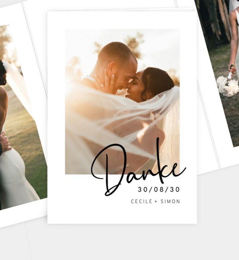 Dankeskarte Hochzeit Only Us