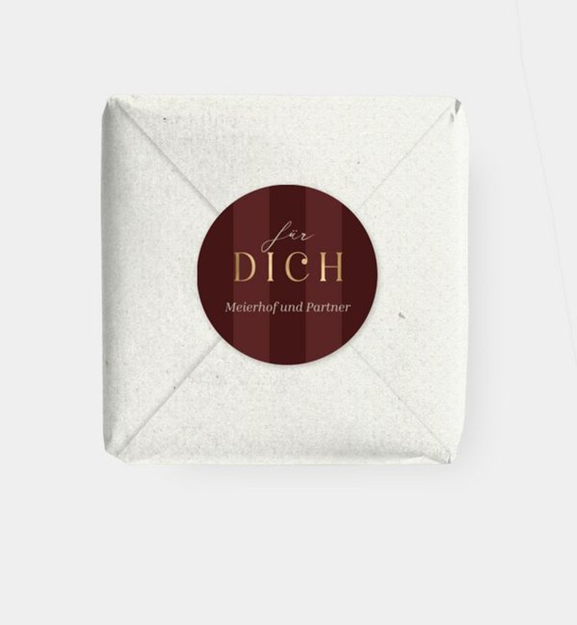 Geschenkaufkleber Geschäftlich Color Art