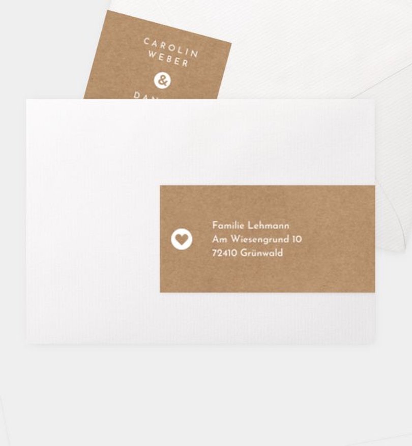 Adressaufkleber Hochzeit Easy Wedding