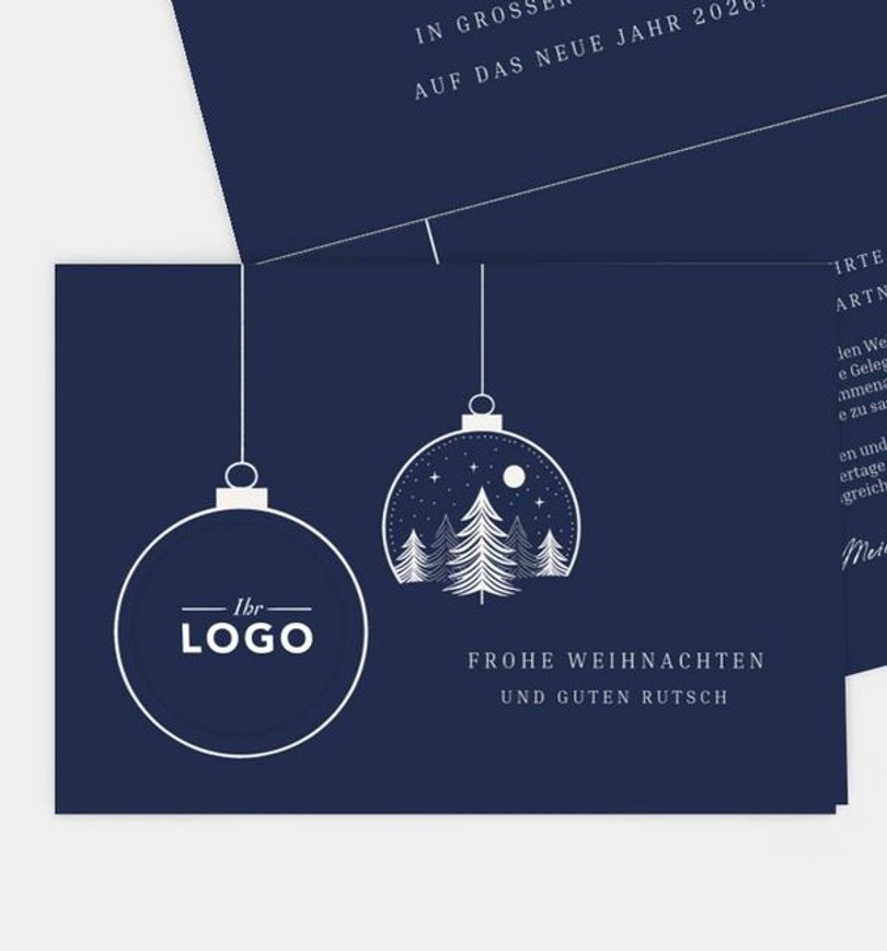 Weihnachtskarte Weihnachten geschäftlich Midnight Forest