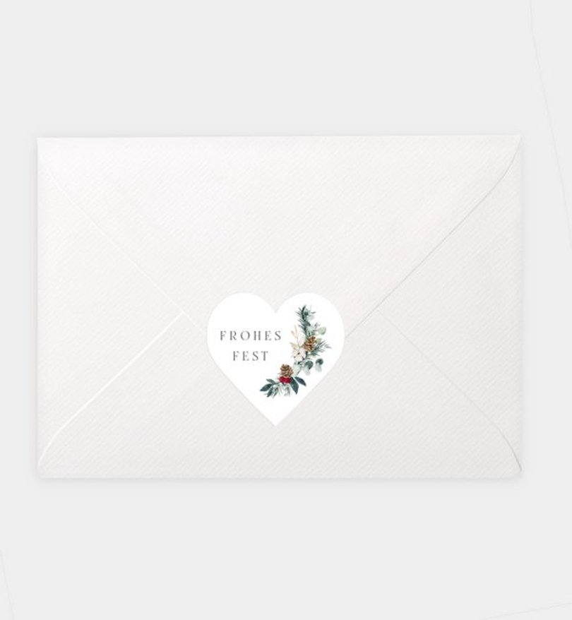 Siegelsticker Geschäftlich Boho Winter
