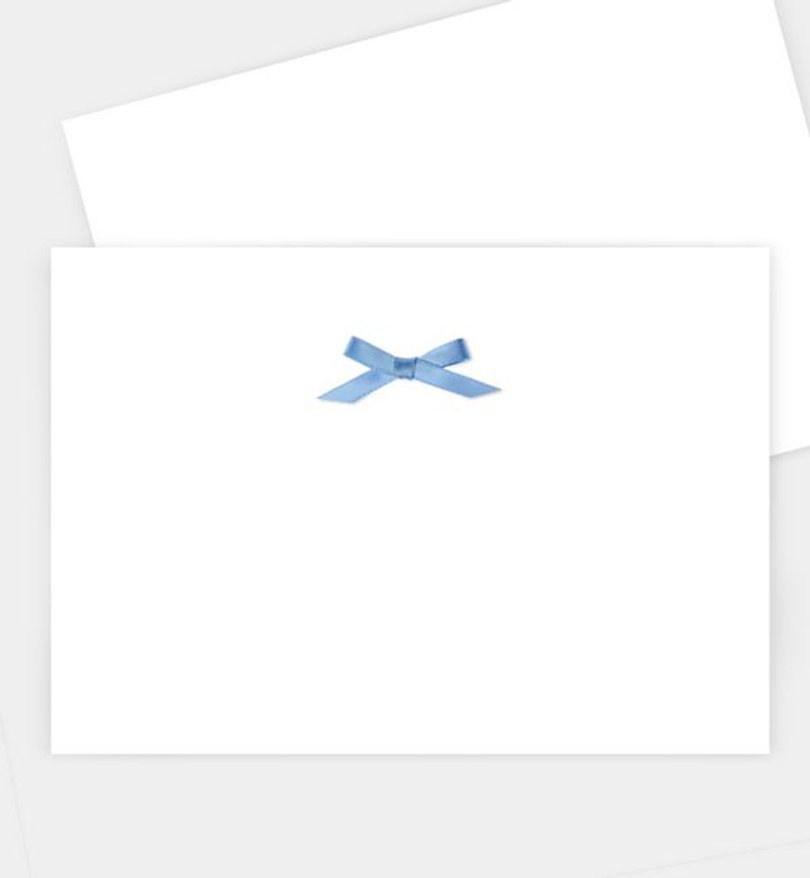Einladungskarte Allgemein B6 Postkarte quer mit Schleife