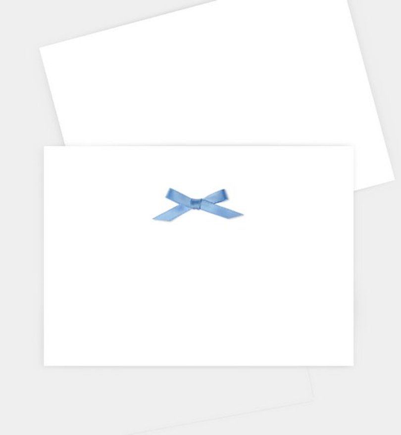 Einladungskarte Allgemein A6 Postkarte quer mit Schleife