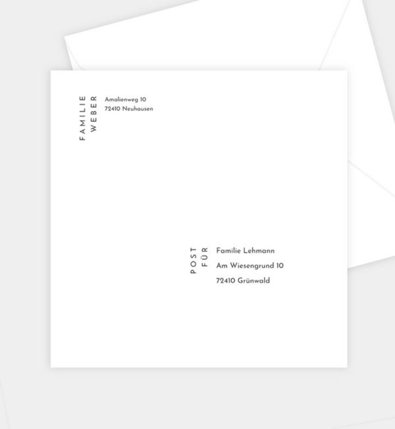 Briefumschlag Weihnachten Golden Noel