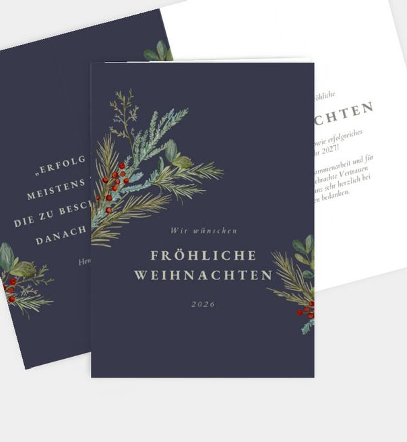 Weihnachtskarte Weihnachten geschäftlich Zarter Ausdruck