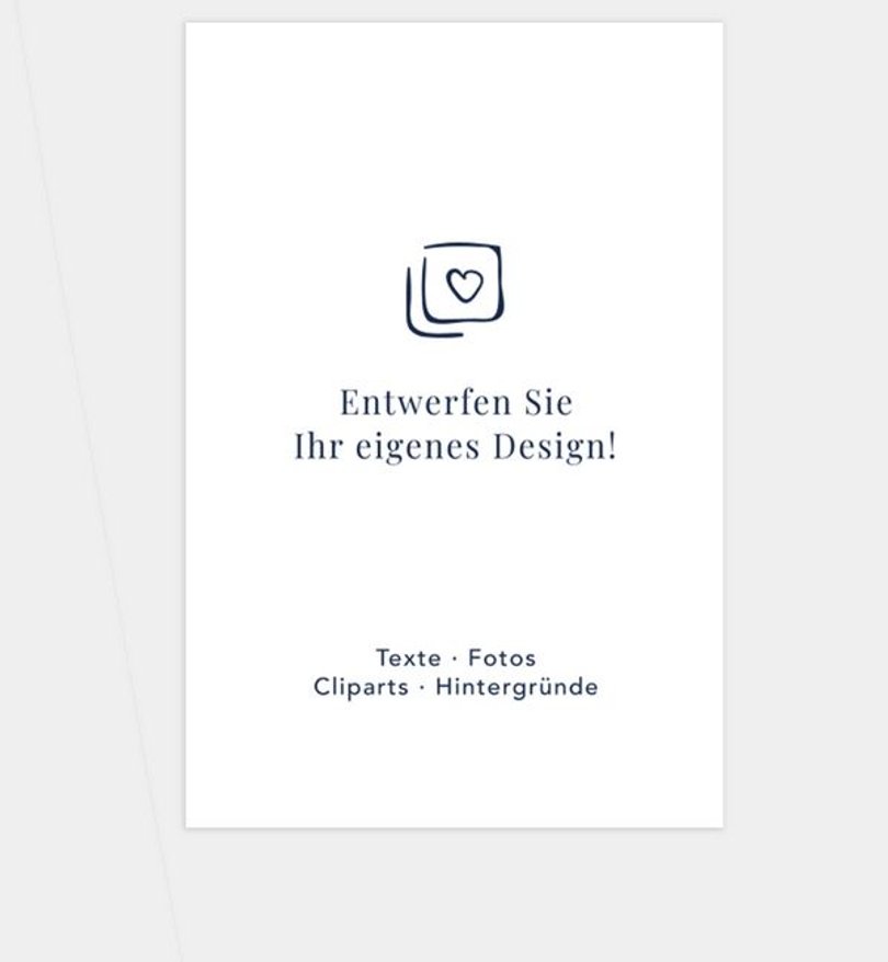 Erinnerungsbild Blanko Design Blanko Design