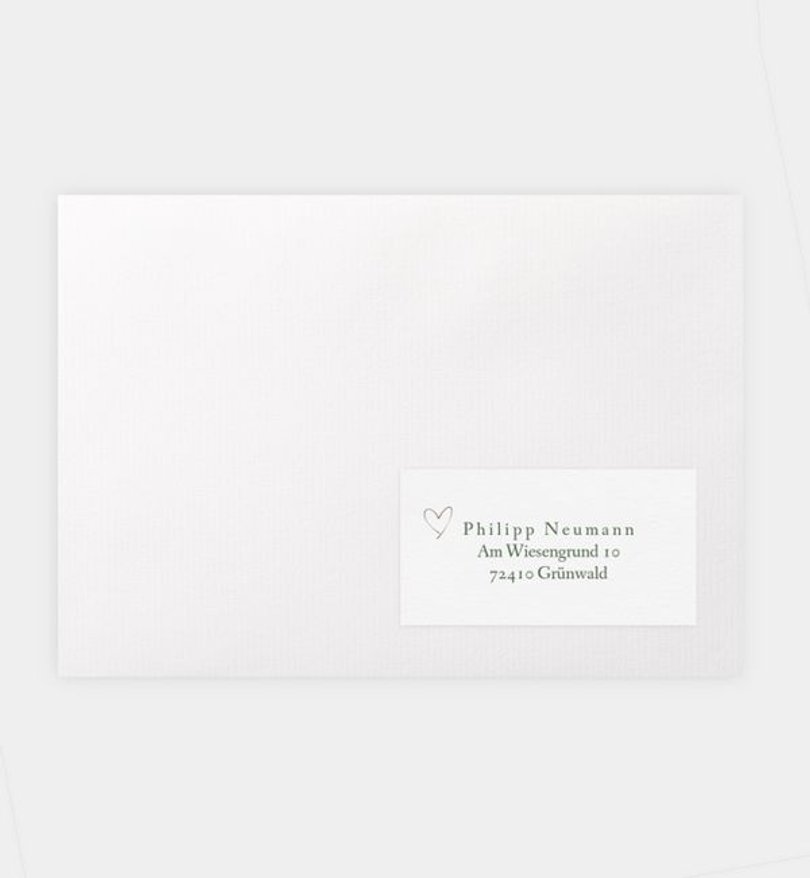 Empfängeraufkleber Weihnachten Christmas Romance