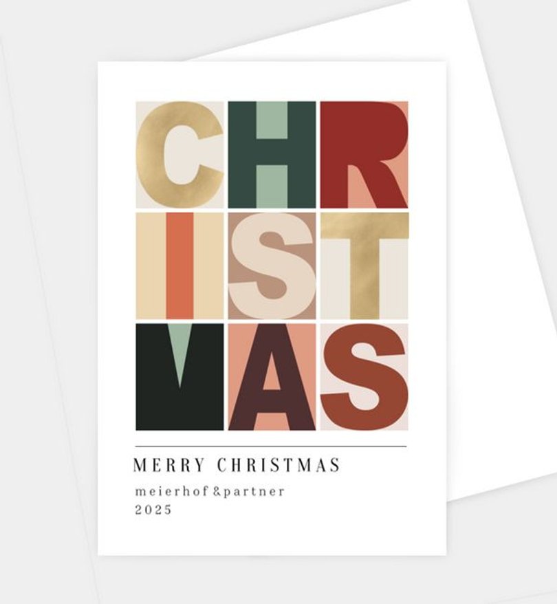Weihnachtskarte Weihnachten geschäftlich Christmascard