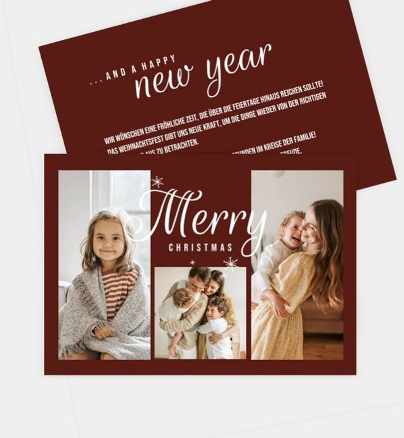 Weihnachtskarte Weihnachten/Privat Love and Stars