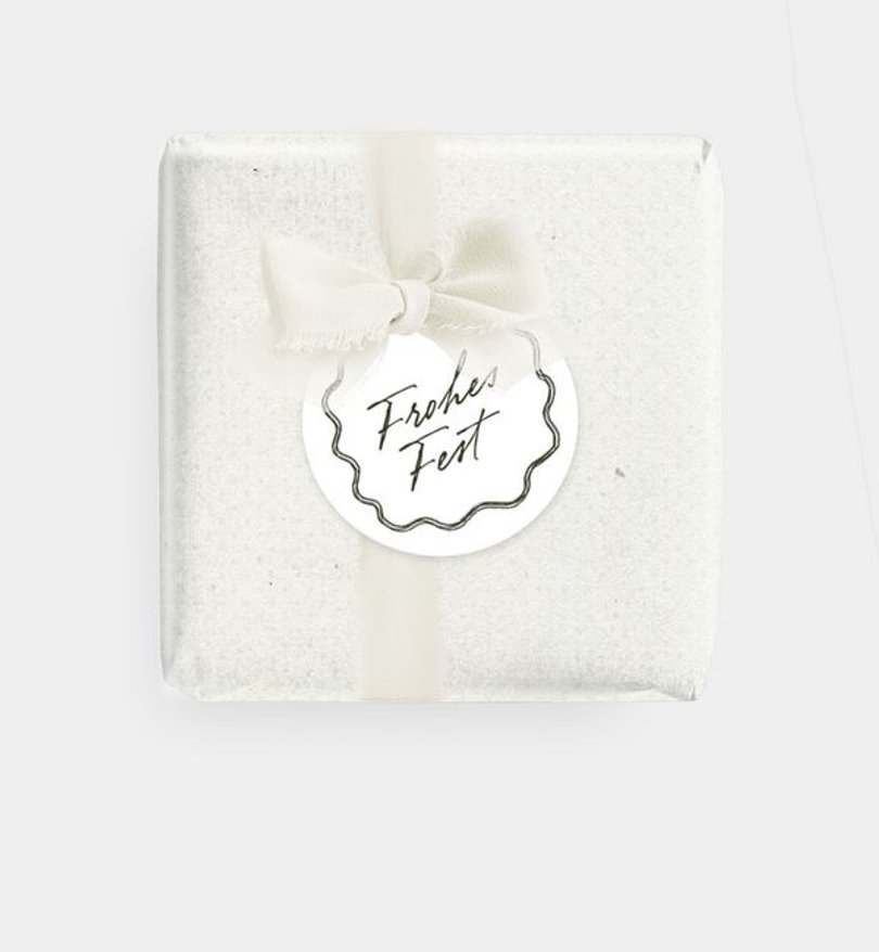 Geschenkanhänger Weihnachten Simple Schleife