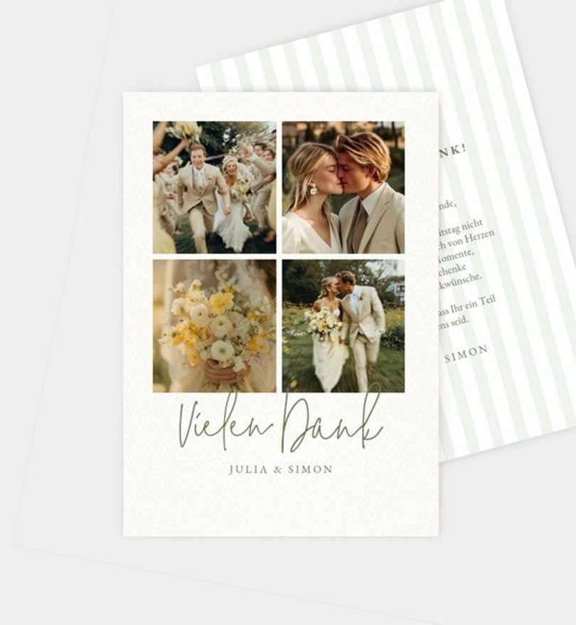 Dankeskarte Hochzeit Lemon Summer