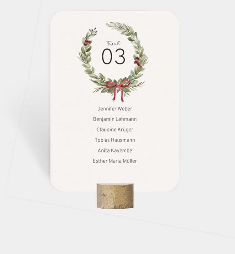 Gruppentischkarte Weihnachten Weihnachtsgeheimnis