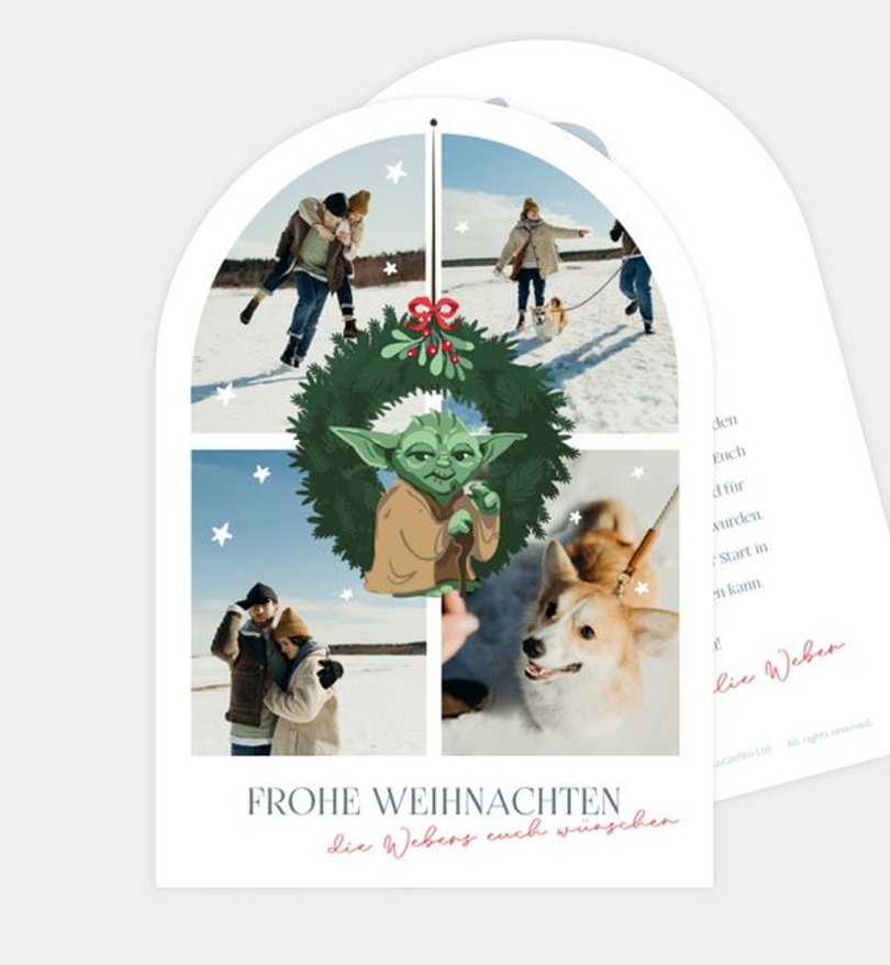 Weihnachtskarte Weihnachten/Privat Star Wars · Charming Holiday