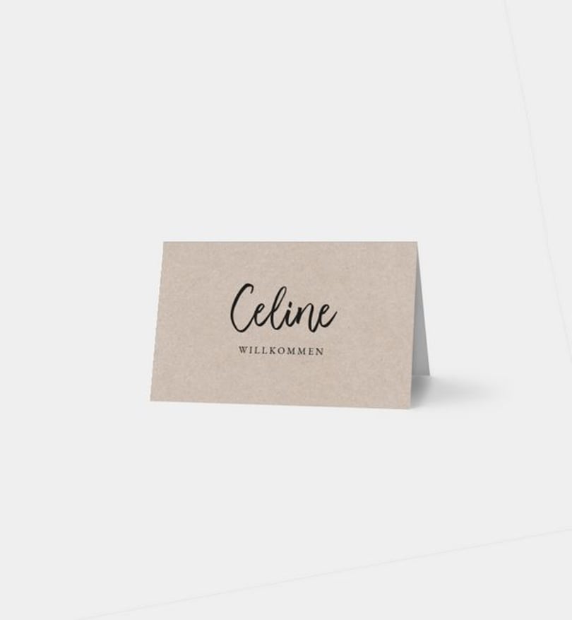 Tischkarte Hochzeit Rosegold-Crafty