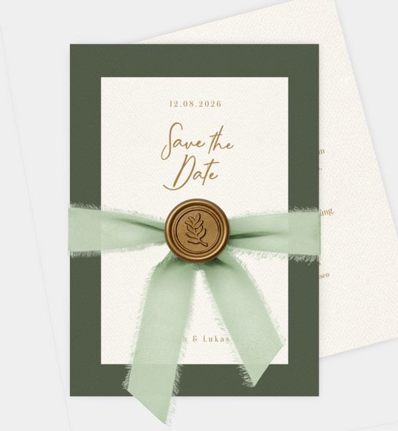 Save-The-Date Karte Hochzeit Bold Frame