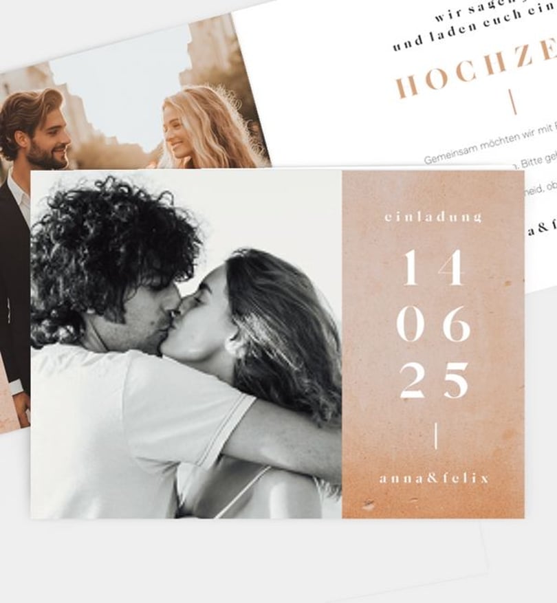 Einladungskarte Hochzeit Toscana