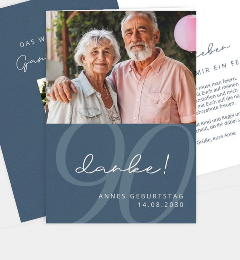Dankeskarte Geburtstag Elegant Birthday