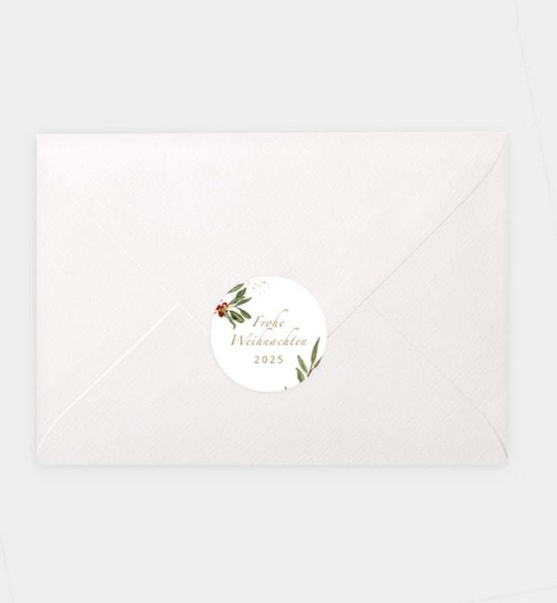 Siegelsticker Weihnachten Green Love