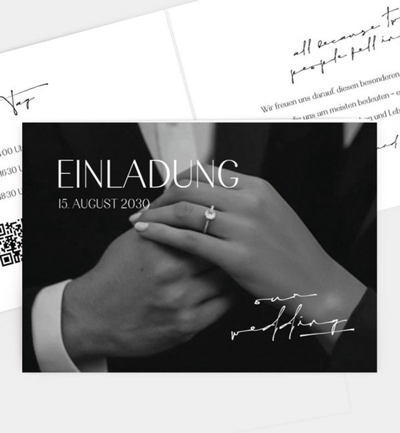 Einladungskarte Hochzeit Urban Wedding