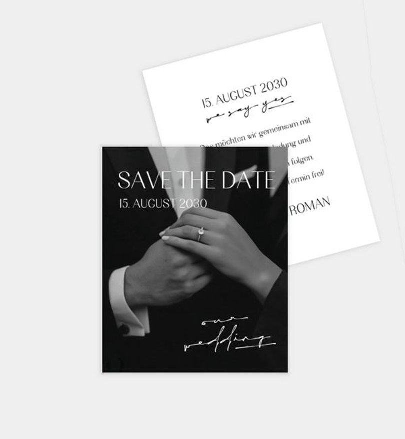 Save-The-Date Karte Hochzeit Urban Wedding