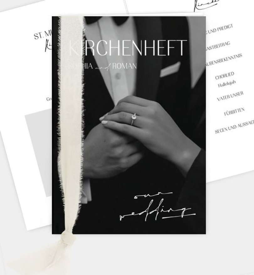 Kirchenheft Hochzeit Urban Wedding