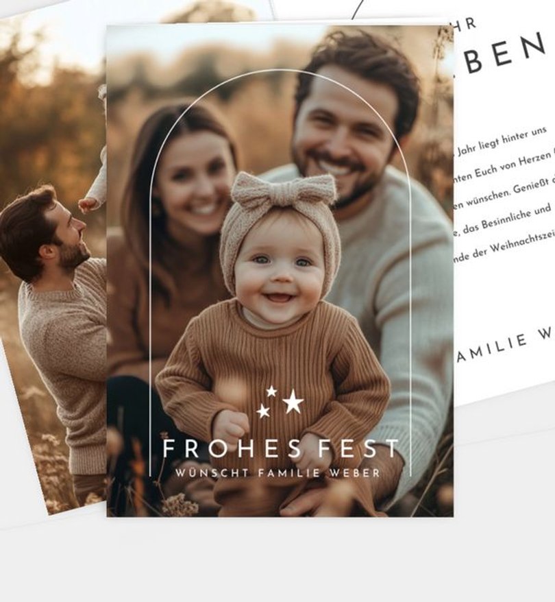 Weihnachtskarte Weihnachten/Privat Golden Noel · UNICEF