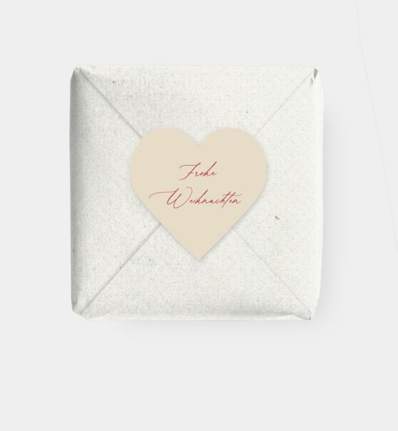 Geschenkaufkleber Geschäftlich Christmas Typo