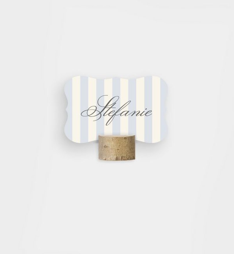 Tischkarte Hochzeit Royal Stripes