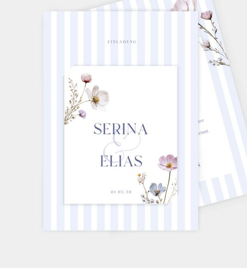 Einladungskarte Hochzeit Meadow Core