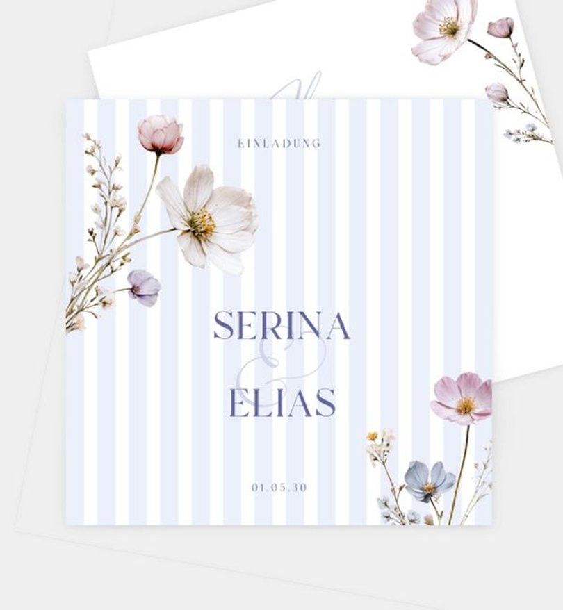Einladungskarte Hochzeit Meadow Core