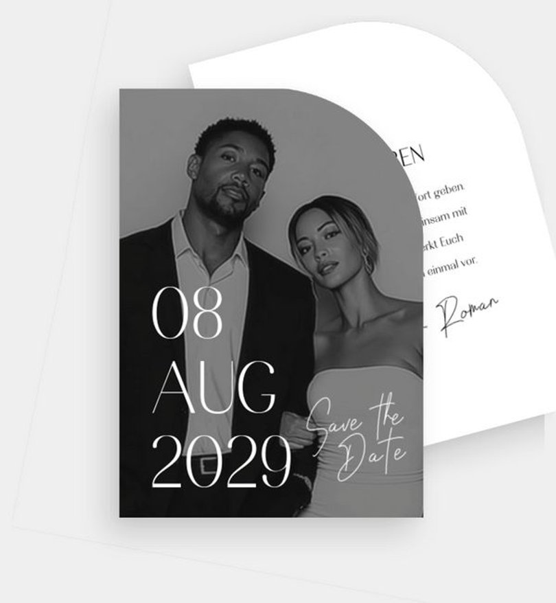 Save-The-Date Karte Hochzeit Urban Classic