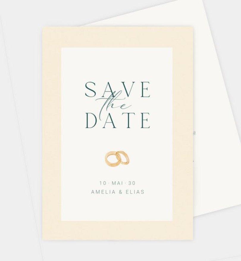 Save-The-Date Karte Hochzeit Love Story