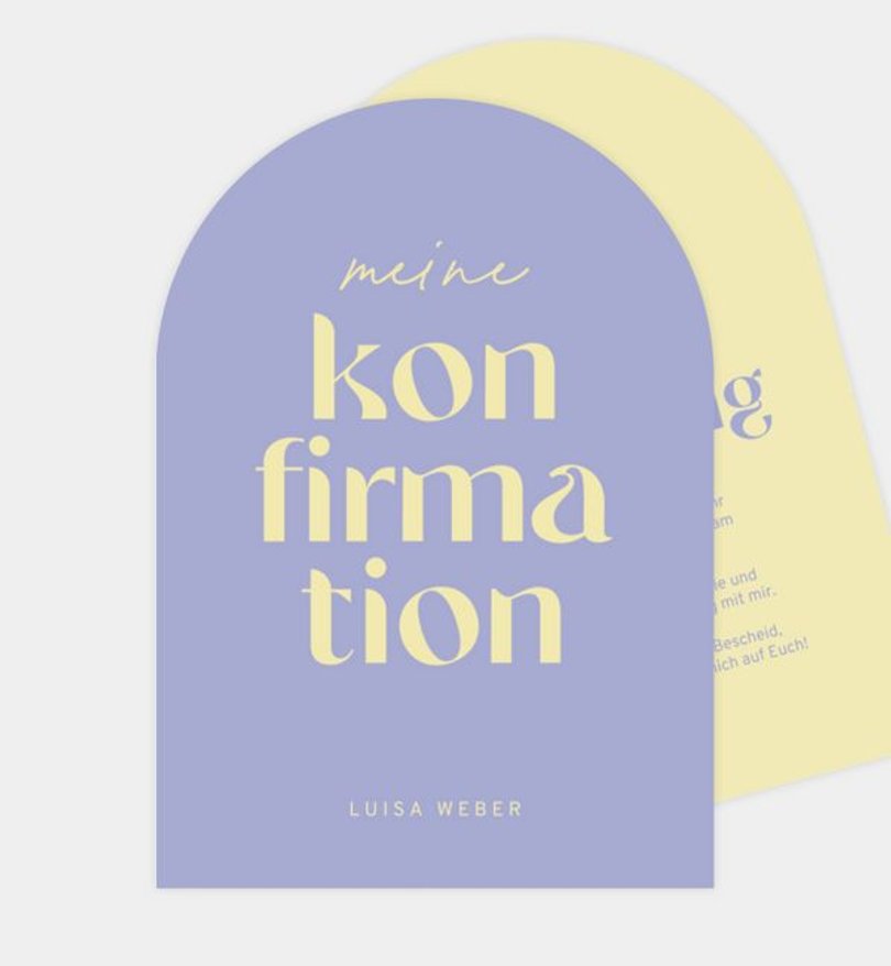 Einladungskarte Konfirmation Sunshine Love