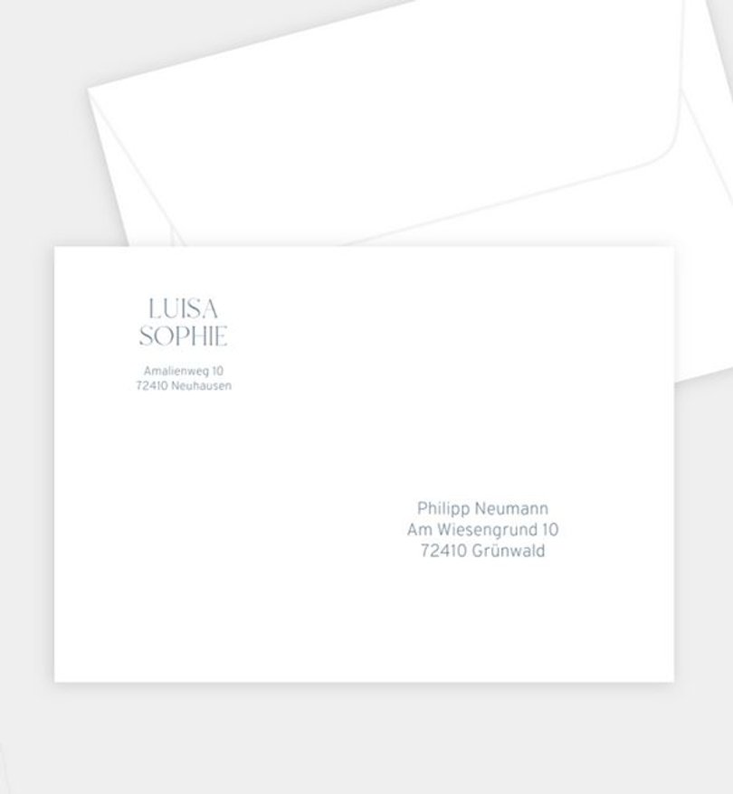 Briefumschlag Konfirmation Farbenspiel