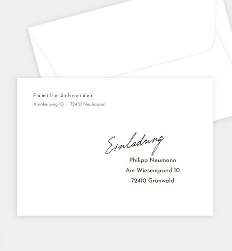 Briefumschlag Kommunion Simple Schleife