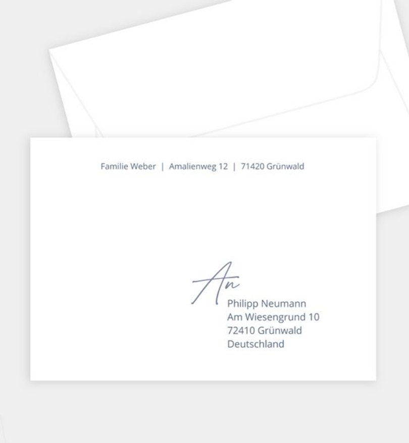 Briefumschlag Jugendweihe Dark & Foil