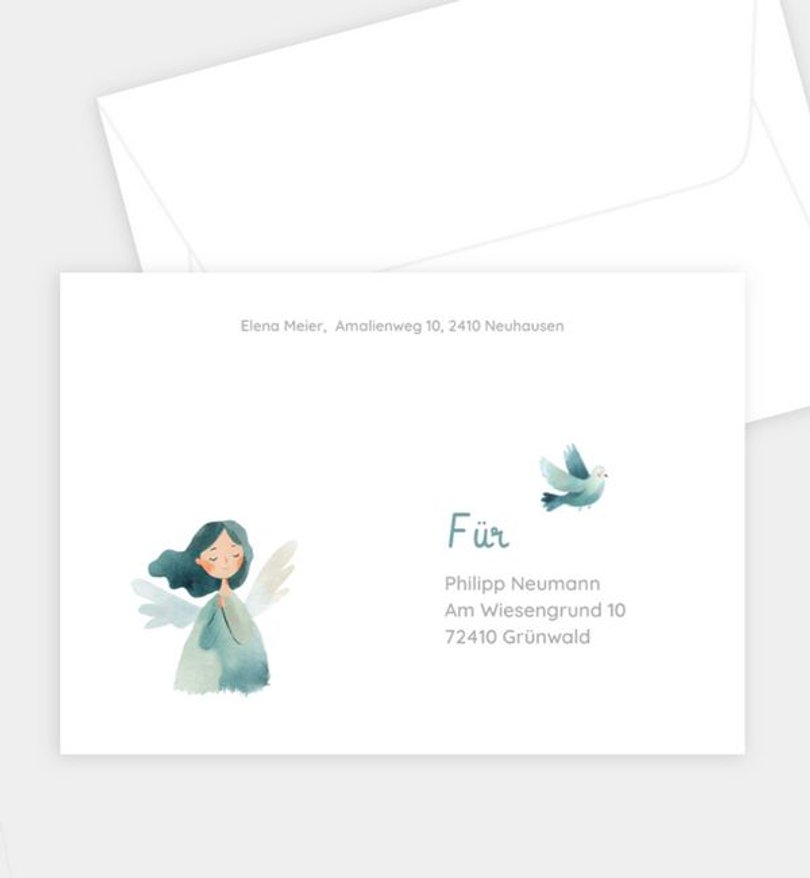 Briefumschlag Kommunion Little Angel