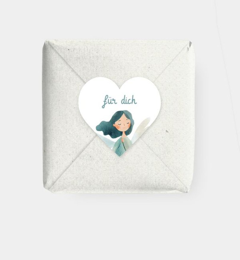 Geschenkaufkleber Kommunion Little Angel