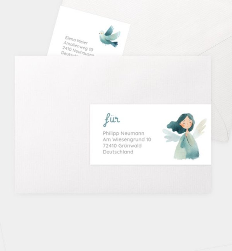 Adressaufkleber Kommunion Little Angel