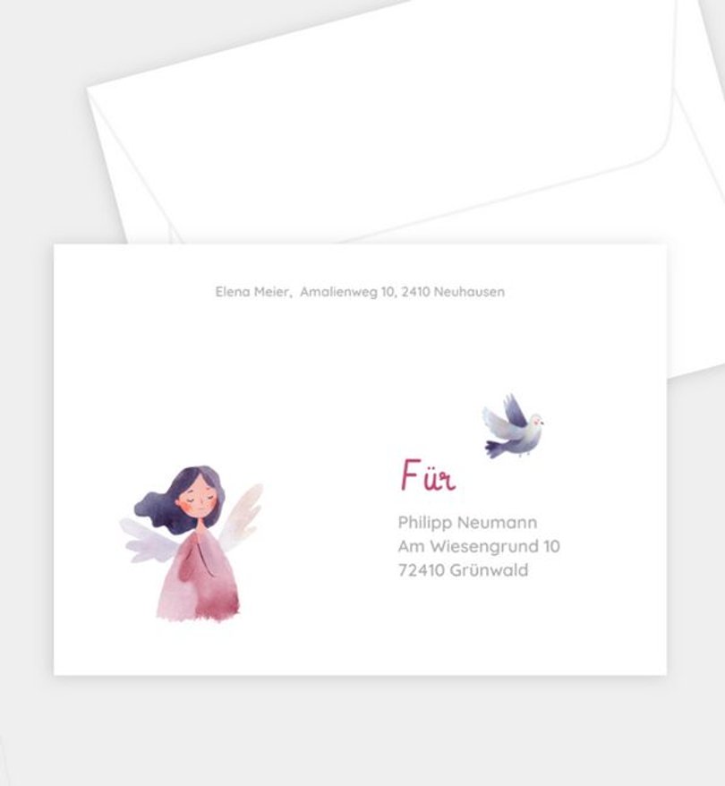 Briefumschlag Kommunion Little Angel