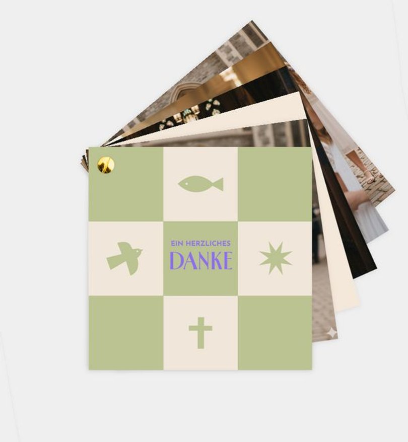 Dankeskarte Konfirmation Nova