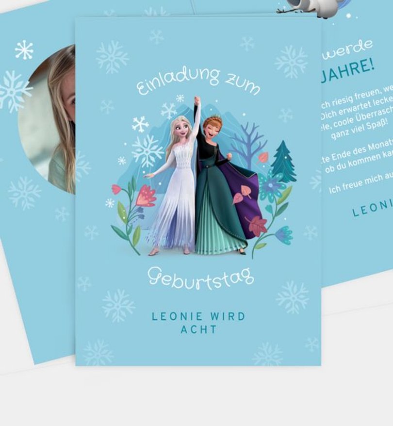 Einladungskarte Kindergeburtstag Frozen · Best Friends