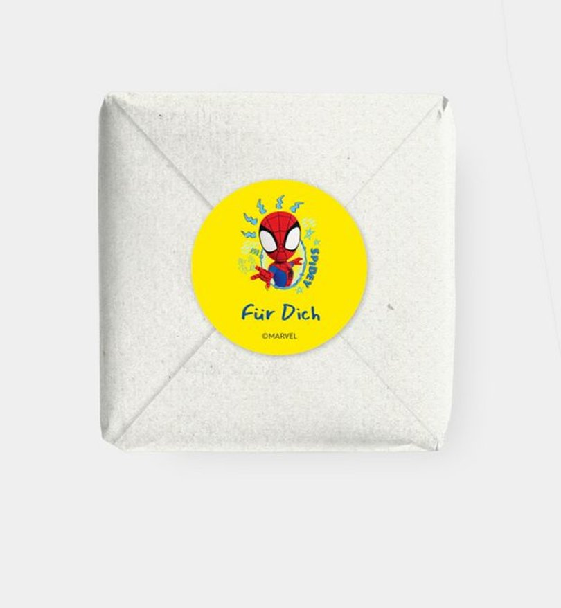 Geschenkaufkleber Kindergeburtstag Spidey · Wall Crawler