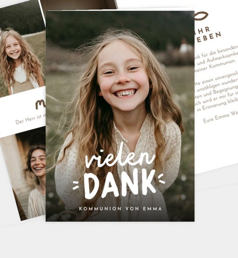 Dankeskarte Kommunion Next Step